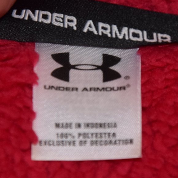 Under Armour Red Fleece Vest Size M - Picture 7 of 8